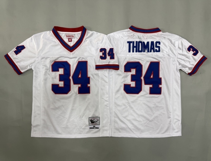 Youth Buffalo Bills #34 Thomas White Throwback Limited Nike NFL Jersey 01